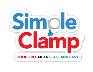 SIMPLE CLAMP TOOL-FREE MEANS FAST AND EASY. logo