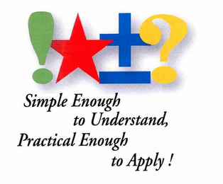 SIMPLE ENOUGH TO UNDERSTAND, PRACTICAL ENOUGH TO APPLY! !*±? logo