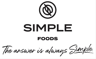SIMPLE FOODS THE ANSWER IS ALWAYS SIMPLE. logo