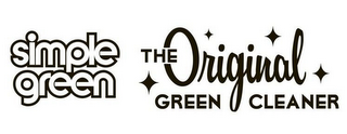 SIMPLE GREEN THE ORIGINAL GREEN CLEANER logo