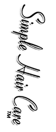 SIMPLE HAIR CARE logo