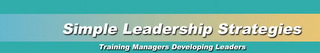 SIMPLE LEADERSHIP STRATEGIES TRAINING MANAGERS DEVELOPING LEADERS logo