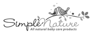 SIMPLE NATURE ALL NATURAL BABY CARE PRODUCTS logo