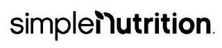 SIMPLE NUTRITION logo
