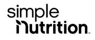 SIMPLE NUTRITION logo