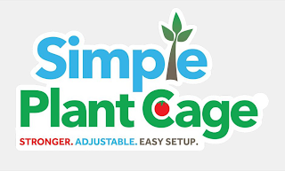 SIMPLE PLANT CAGE STRONGER. ADJUSTABLE. EASY SETUP. logo
