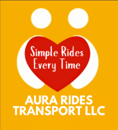 SIMPLE RIDES EVERY TIME AURA RIDES TRANSPORT LLC logo