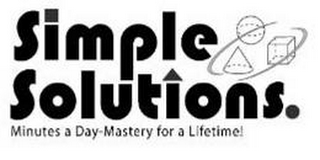 SIMPLE SOLTUIONS. MINUTES A DAY-MASTERY FOR A LIFETIME! logo