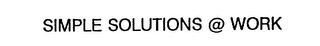 SIMPLE SOLUTIONS @ WORK logo