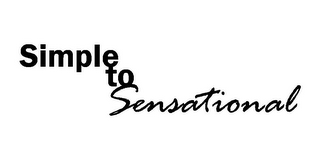 SIMPLE TO SENSATIONAL logo
