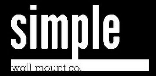SIMPLE WALL MOUNT CO logo