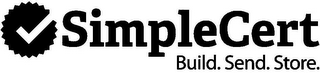 SIMPLECERT BUILD. SEND. STORE. logo