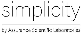 SIMPLICITY BY ASSURANCE SCIENTIFIC LABORATORIES logo