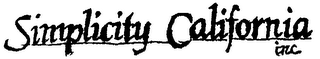 SIMPLICITY CALIFORNIA INC. logo