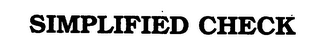 SIMPLIFIED CHECK logo