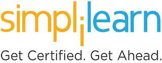 SIMPLILEARN GET CERTIFIED. GET AHEAD. logo