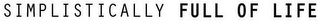 SIMPLISTICALLY FULL OF LIFE logo