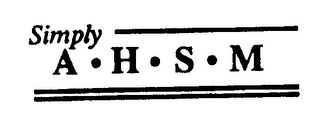 SIMPLY A-H-S-M logo