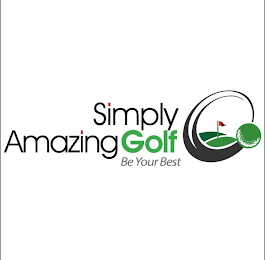 SIMPLY AMAZING GOLF BE YOUR BEST logo