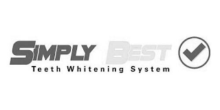 SIMPLY BEST TEETH WHITENING SYSTEM logo