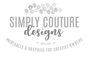 SIMPLY COUTURE DESIGNS PRINTABLES & GRAPHICS FOR CREATIVE OWNERS logo