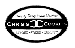 SIMPLY EXCEPTIONAL COOKIES CHRIS'S CC COOKIES UNIQUE.FRESH.QUALITY logo