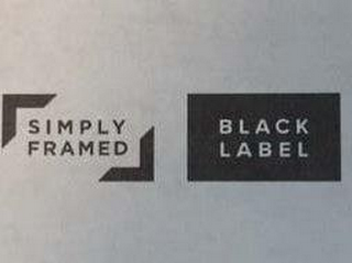 SIMPLY FRAMED BLACK LABEL logo