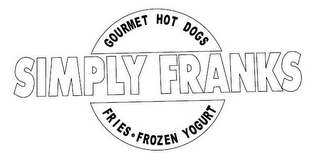 SIMPLY FRANKS GOURMET HOT DOGS FRIES · FROZEN YOGURT logo