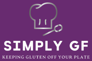 SIMPLY GF KEEPING GLUTEN OFF YOUR PLATE logo