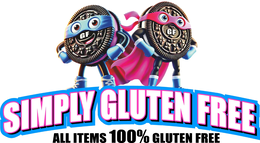 SIMPLY GLUTEN FREE ALL ITEMS 100% GLUTEN FREE logo