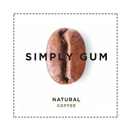 SIMPLY GUM NATURAL COFFEE logo