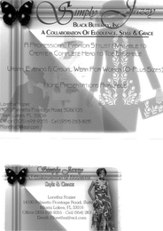 SIMPLY JAZZY/ A COLLABORATION OF ELOQUENCE STYLE AND GRACE logo