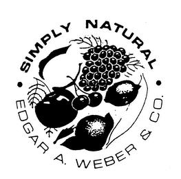 SIMPLY NATURAL EDGAR A. WEBER & CO. logo
