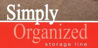 SIMPLY ORGANIZED STORAGE LINE logo