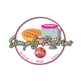 SIMPLY PASTRIES BAKED WITH LOVE logo