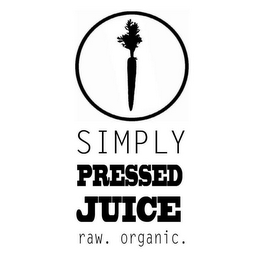 SIMPLY PRESSED JUICE RAW. ORGANIC. logo