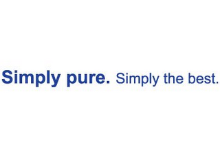 SIMPLY PURE. SIMPLY THE BEST. logo