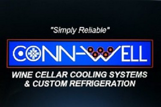 "SIMPLY RELIABLE" CONN-WELL WINE CELLAR COOLING SYSTEMS & CUSTOM REFRIGERATION logo