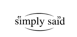 SIMPLY SAID logo