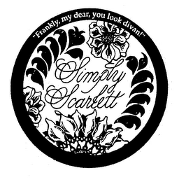 SIMPLY SCARLETT "FRANKLY, MY DEAR, YOU LOOK DIVAN!" logo