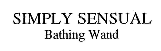 SIMPLY SENSUAL BATHING WAND logo