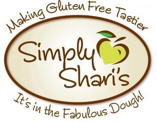 SIMPLY SHARI'S MAKING GLUTEN FREE TASTIER IT'S IN THE FABULOUS DOUGH! logo