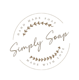 SIMPLY SOAP HAND MADE SOAP MADE WITH LOVE logo