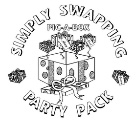 SIMPLY SWAPPING PIC-A-BOX PARTY PACK 1 2 3 AMY BRAD JAMEY logo