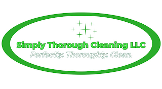 SIMPLY THOROUGH CLEANING LLC PERFECTLY.THOROUGHLY. CLEAN. logo