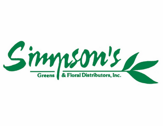 SIMPSON'S GREENS & FLORAL DISTRIBUTORS, INC. logo