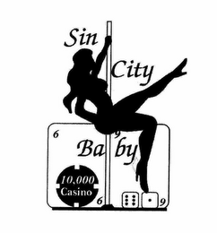 SIN CITY BABY 10,000 CASINO 6 9 logo
