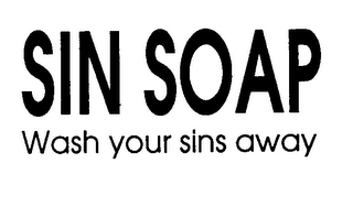 SIN SOAP WASH YOUR SINS AWAY logo