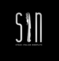 SIN STEAK ITALIAN NIGHTLIFE logo