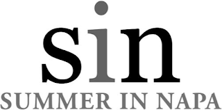 SIN SUMMER IN NAPA logo